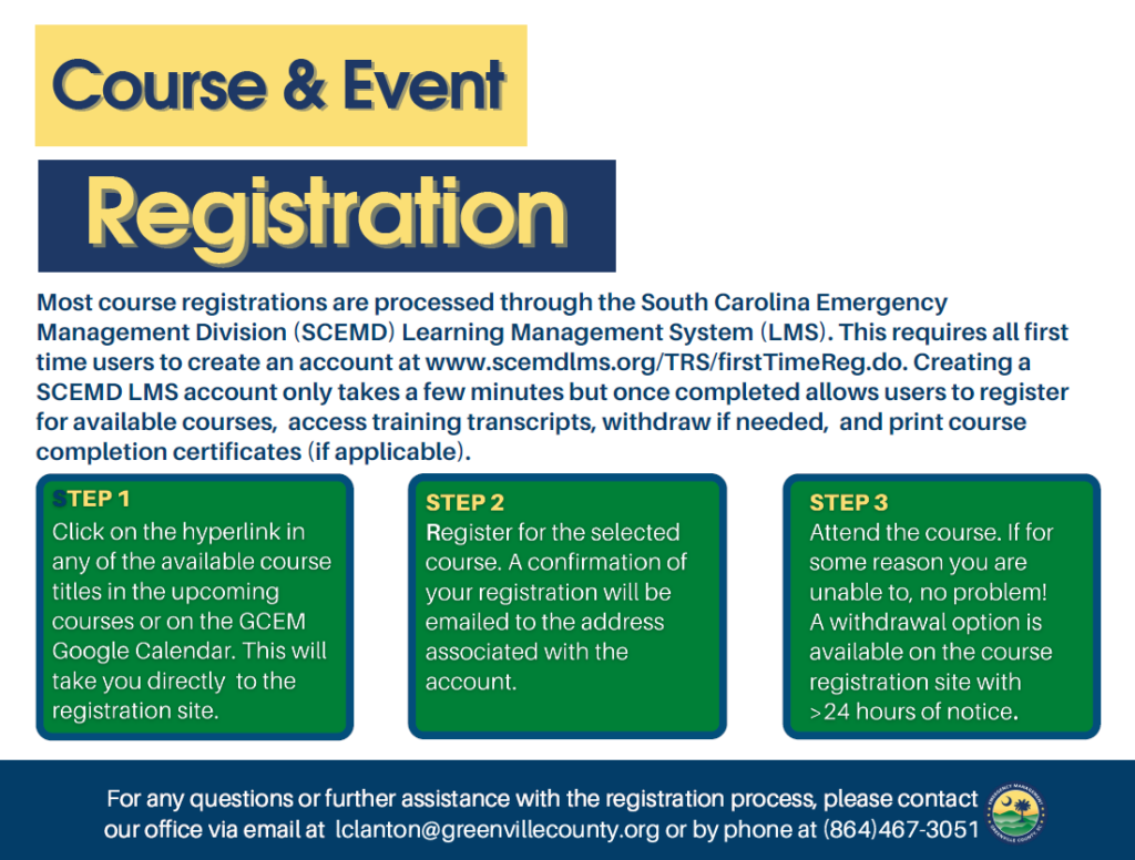 Course and Event Registration
